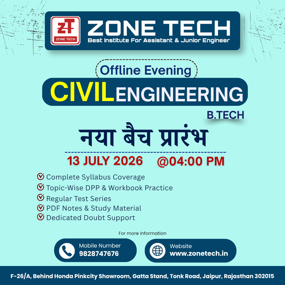 Civil Engineering B.TECH Ofline Batch