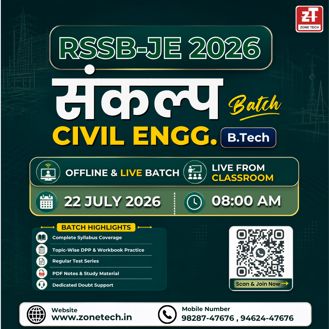 Civil Engineering B.TECH संकल्प Offline and Online Batch