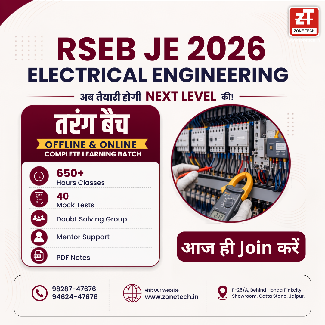 RSEB / RSSB-JE Offline Batch for B.Tech & Diploma