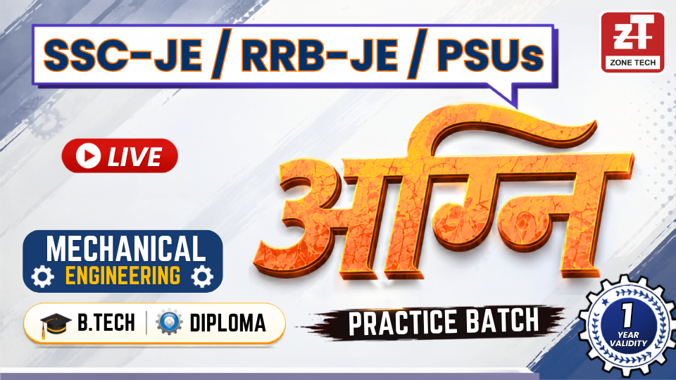 (Mechanical ) SSC-JE / RRB-JE /PSUs अग्नि batch